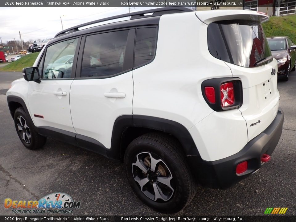 2020 Jeep Renegade Trailhawk 4x4 Alpine White / Black Photo #3