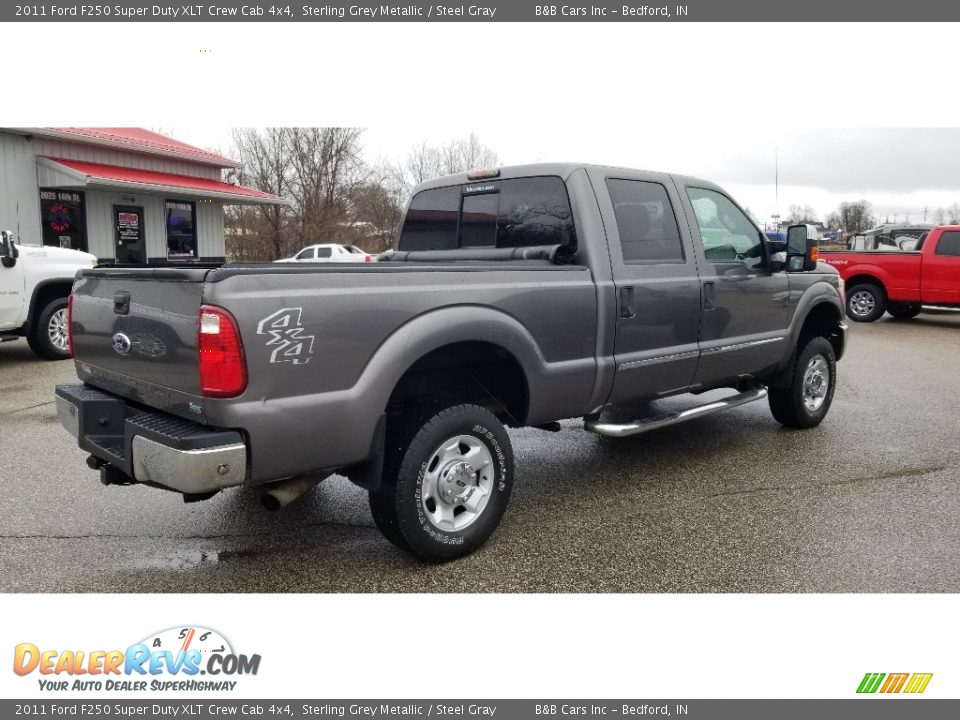 2011 Ford F250 Super Duty XLT Crew Cab 4x4 Sterling Grey Metallic / Steel Gray Photo #4