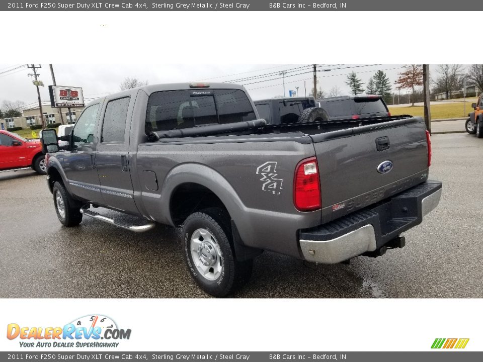 2011 Ford F250 Super Duty XLT Crew Cab 4x4 Sterling Grey Metallic / Steel Gray Photo #5