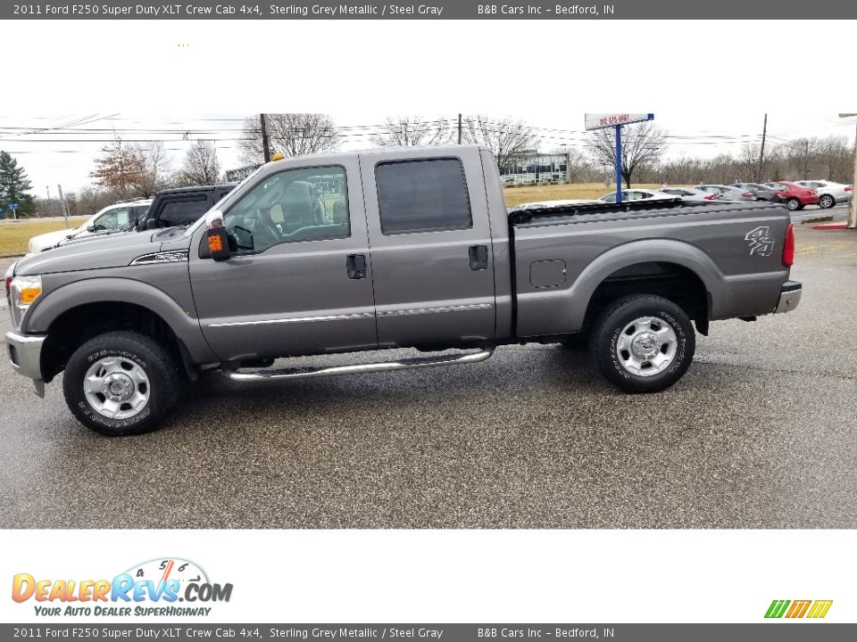 2011 Ford F250 Super Duty XLT Crew Cab 4x4 Sterling Grey Metallic / Steel Gray Photo #7