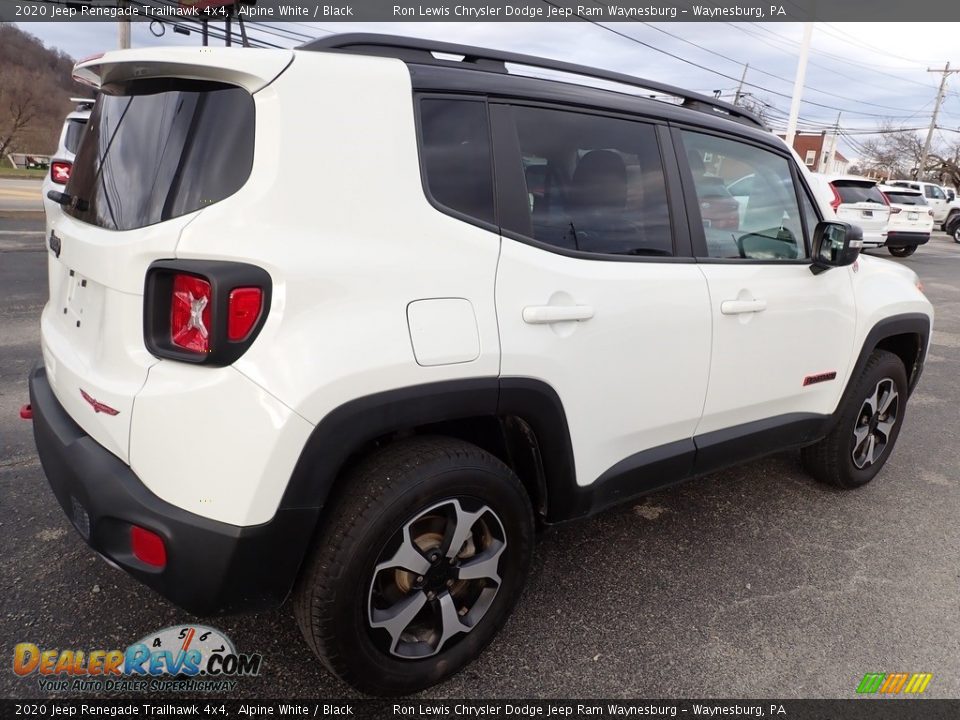 2020 Jeep Renegade Trailhawk 4x4 Alpine White / Black Photo #6