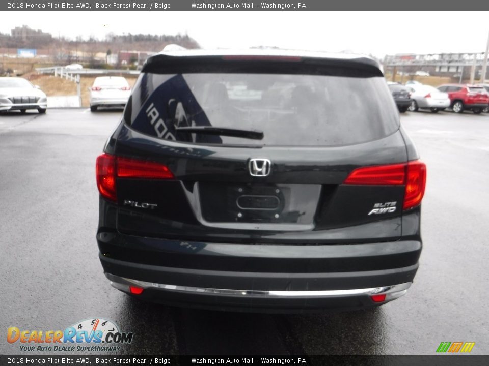 2018 Honda Pilot Elite AWD Black Forest Pearl / Beige Photo #9