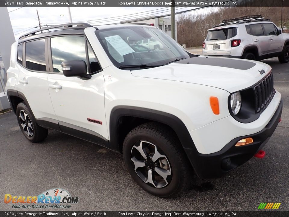 2020 Jeep Renegade Trailhawk 4x4 Alpine White / Black Photo #8