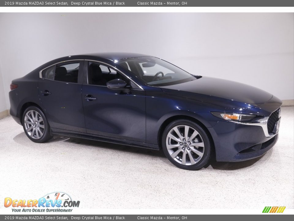 2019 Mazda MAZDA3 Select Sedan Deep Crystal Blue Mica / Black Photo #1