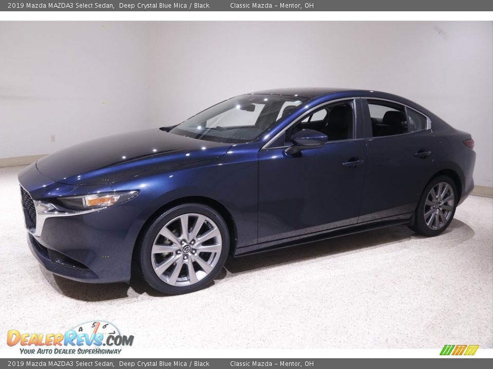 2019 Mazda MAZDA3 Select Sedan Deep Crystal Blue Mica / Black Photo #3