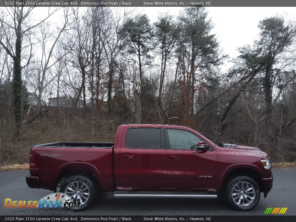 2020 Ram 1500 Laramie Crew Cab 4x4 Delmonico Red Pearl / Black Photo #6