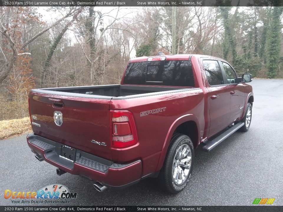 2020 Ram 1500 Laramie Crew Cab 4x4 Delmonico Red Pearl / Black Photo #7