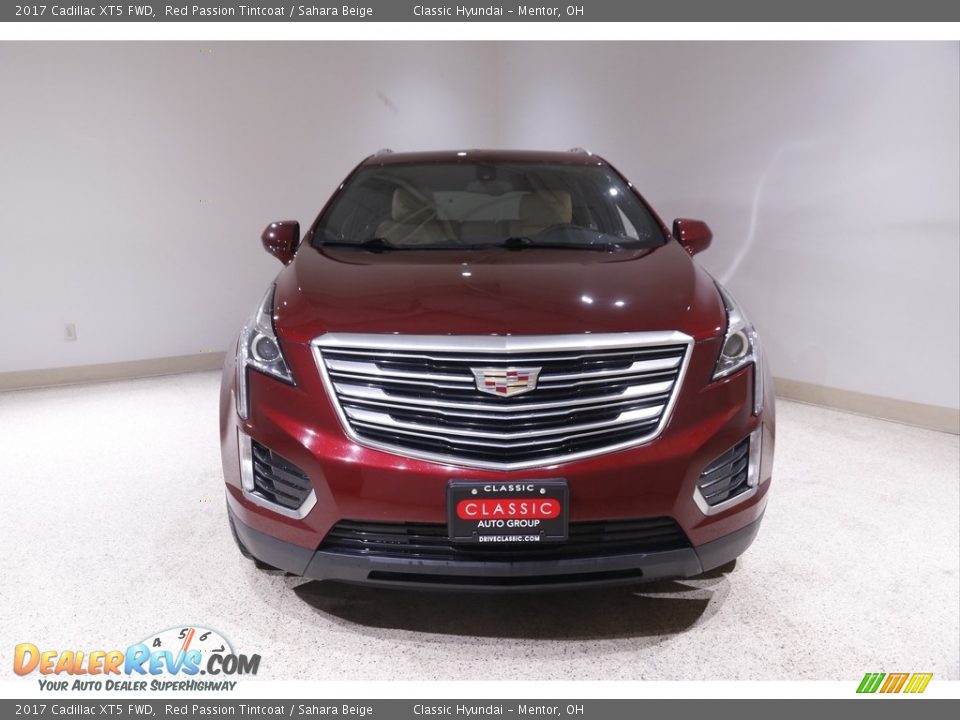 2017 Cadillac XT5 FWD Red Passion Tintcoat / Sahara Beige Photo #2
