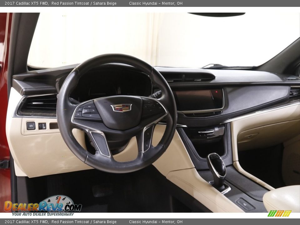 2017 Cadillac XT5 FWD Red Passion Tintcoat / Sahara Beige Photo #6