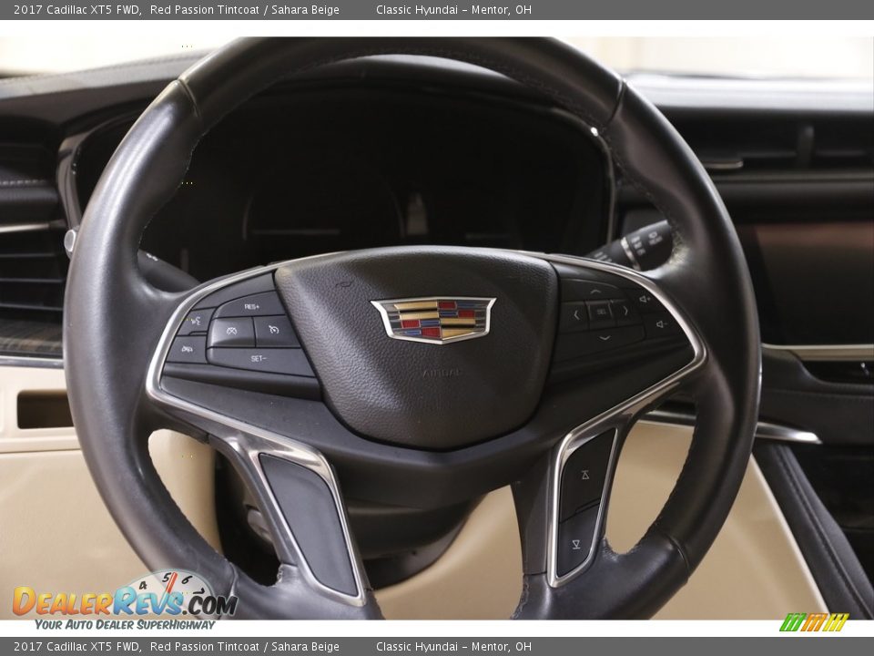 2017 Cadillac XT5 FWD Red Passion Tintcoat / Sahara Beige Photo #7