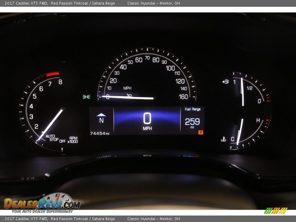 2017 Cadillac XT5 FWD Red Passion Tintcoat / Sahara Beige Photo #8