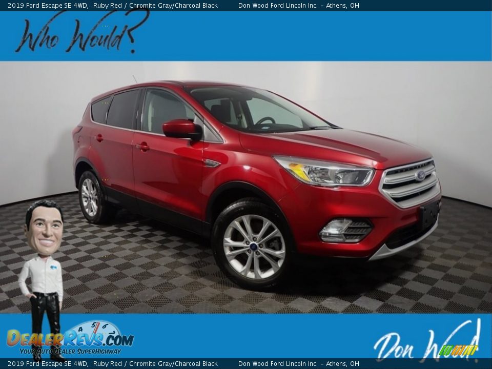2019 Ford Escape SE 4WD Ruby Red / Chromite Gray/Charcoal Black Photo #1