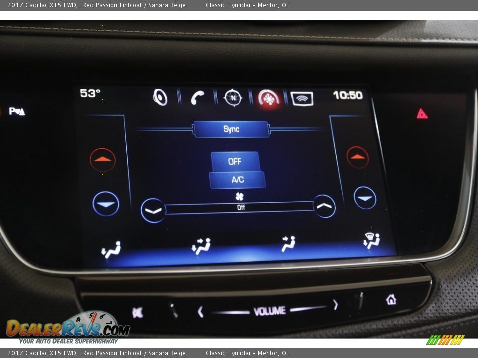 2017 Cadillac XT5 FWD Red Passion Tintcoat / Sahara Beige Photo #13