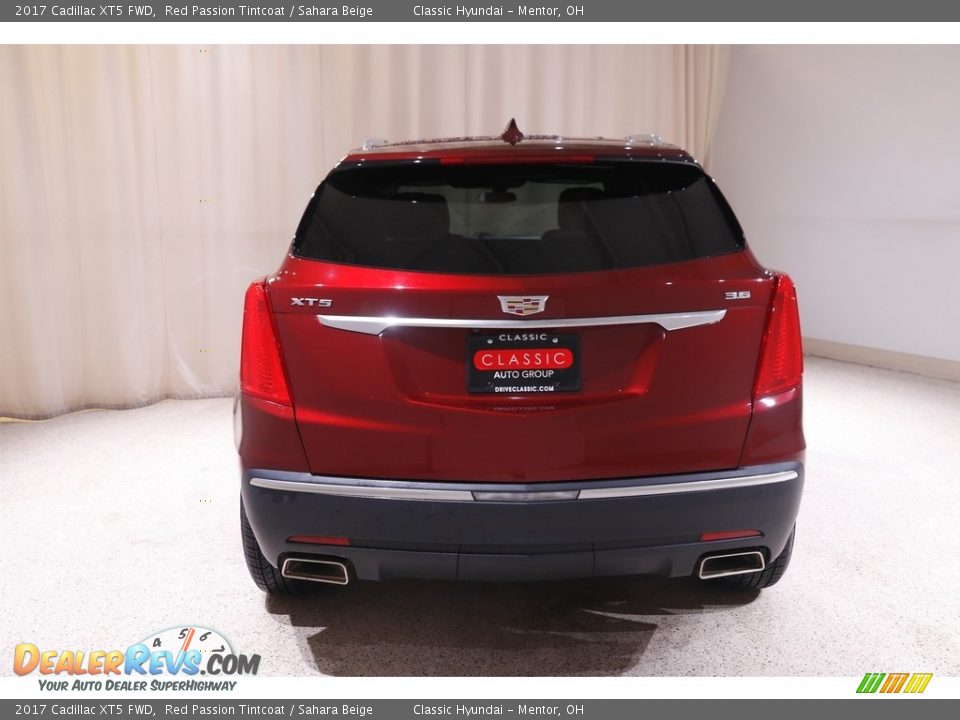 2017 Cadillac XT5 FWD Red Passion Tintcoat / Sahara Beige Photo #20