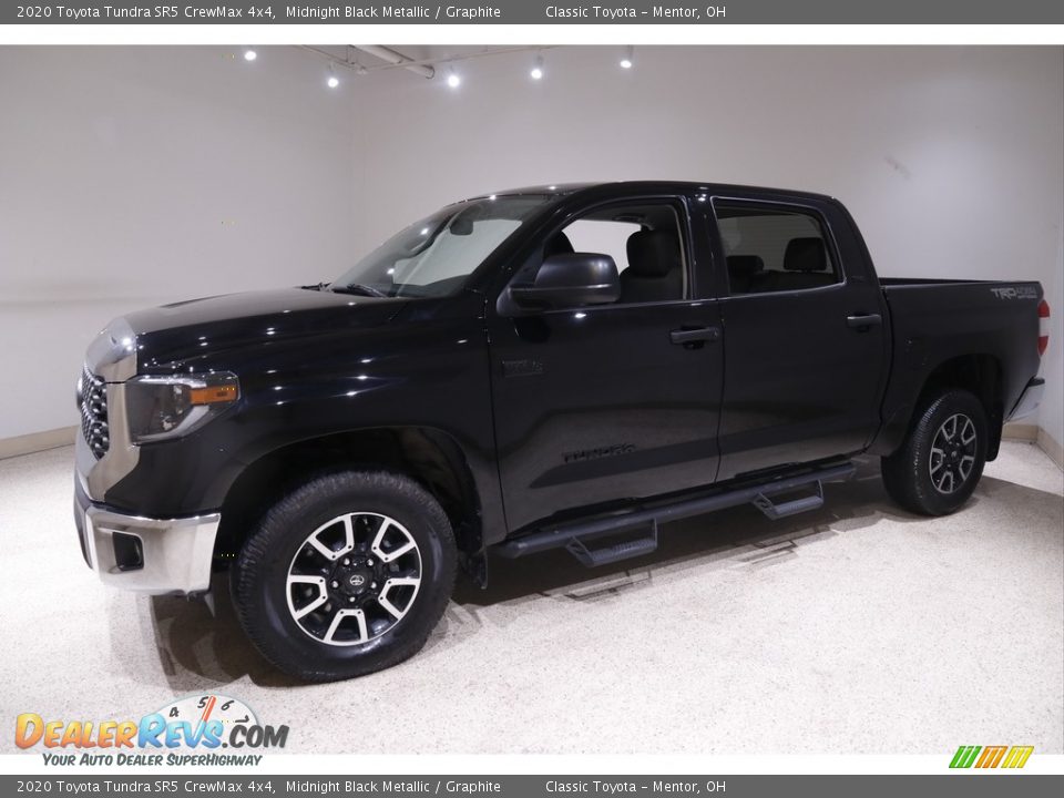 2020 Toyota Tundra SR5 CrewMax 4x4 Midnight Black Metallic / Graphite Photo #3