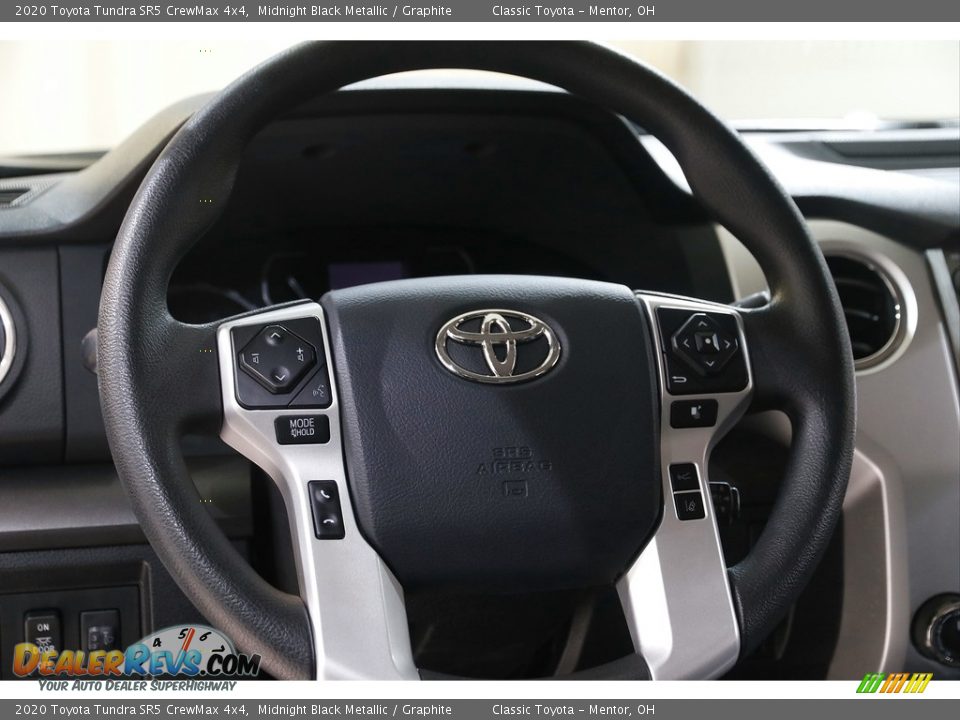 2020 Toyota Tundra SR5 CrewMax 4x4 Midnight Black Metallic / Graphite Photo #7