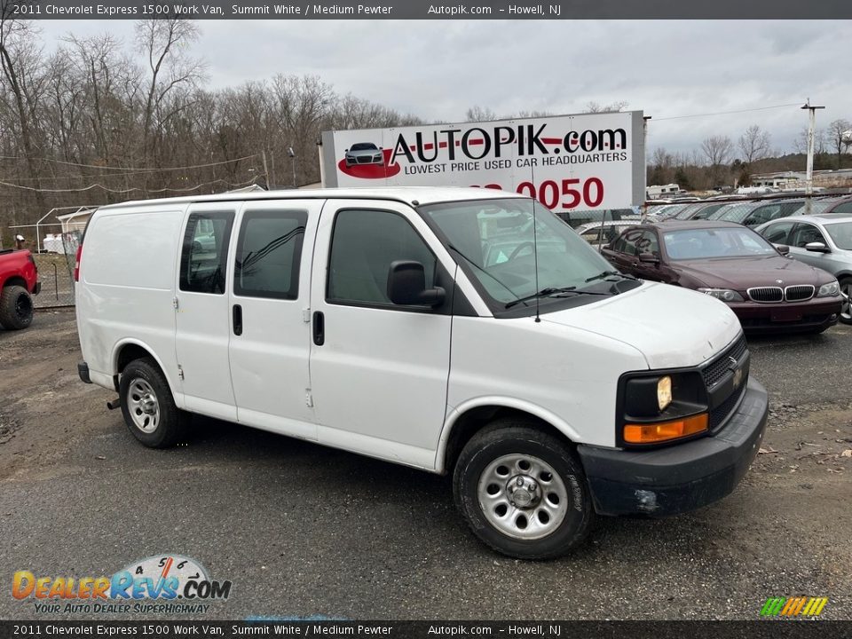 2011 Chevrolet Express 1500 Work Van Summit White / Medium Pewter Photo #1