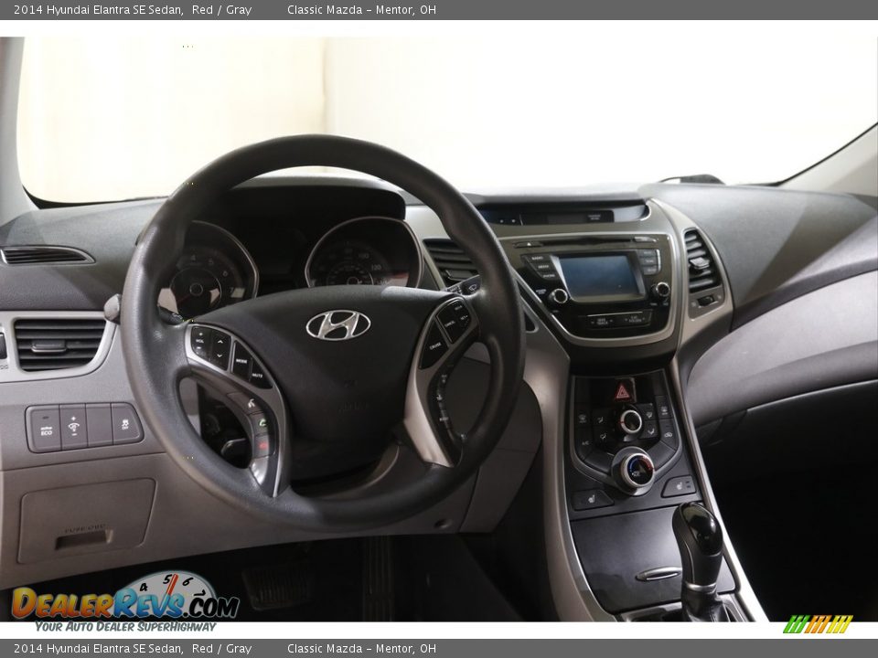 2014 Hyundai Elantra SE Sedan Red / Gray Photo #6