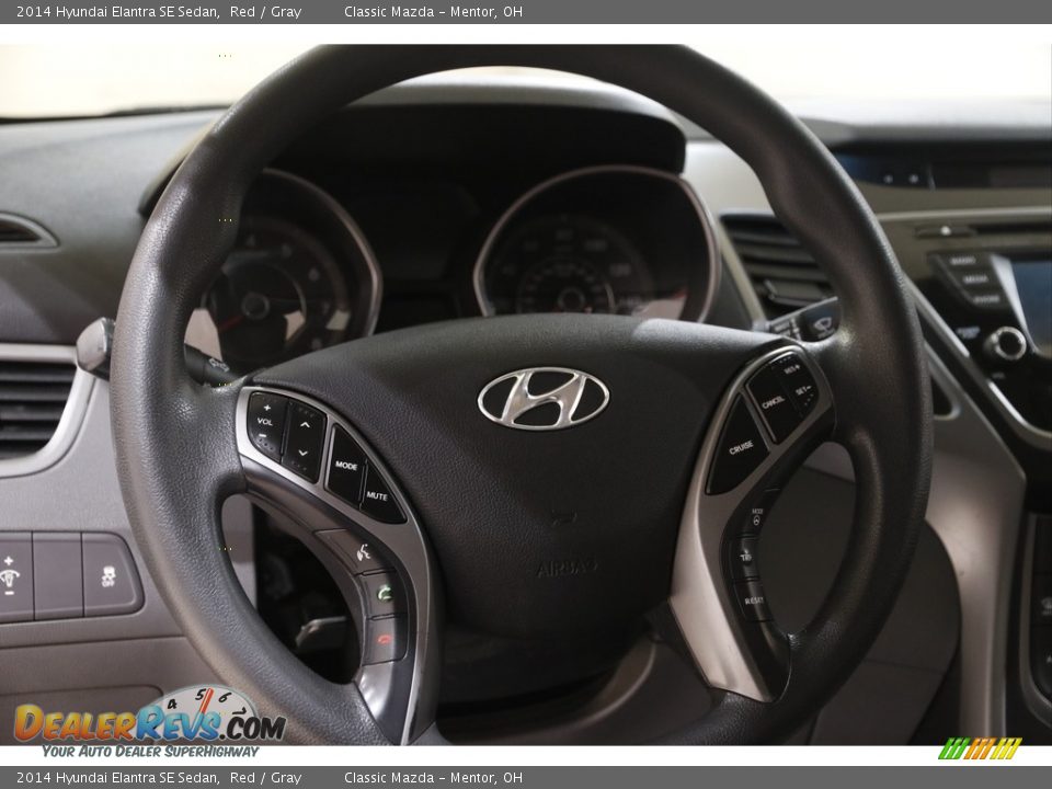 2014 Hyundai Elantra SE Sedan Red / Gray Photo #7