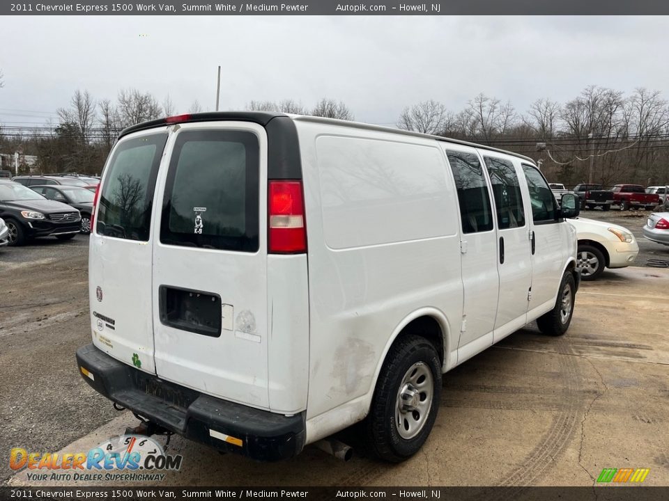 2011 Chevrolet Express 1500 Work Van Summit White / Medium Pewter Photo #7