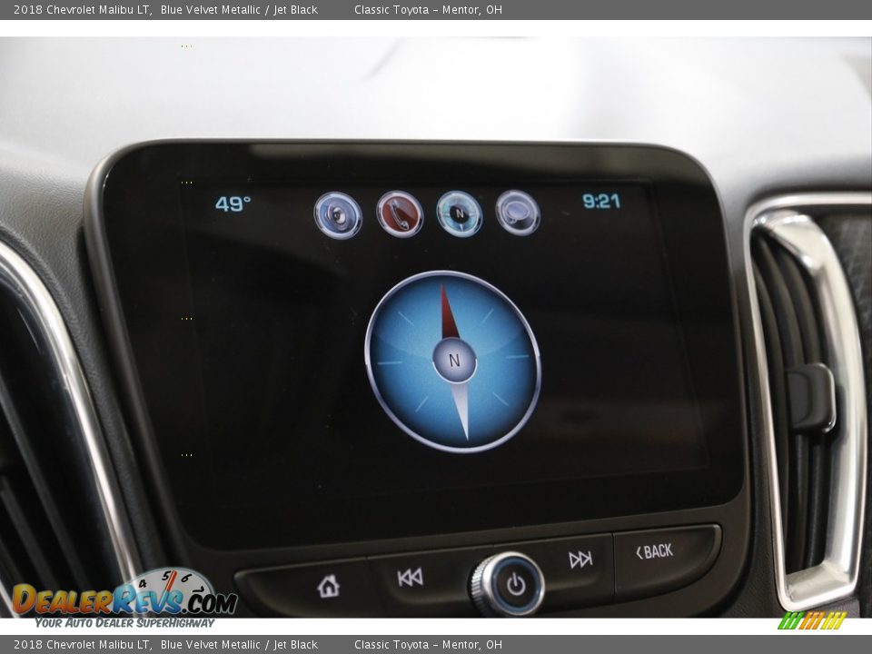 2018 Chevrolet Malibu LT Blue Velvet Metallic / Jet Black Photo #12