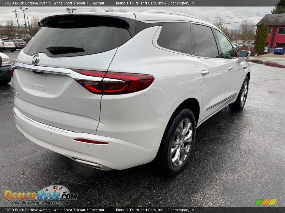 2020 Buick Enclave Avenir White Frost Tricoat / Chestnut Photo #6