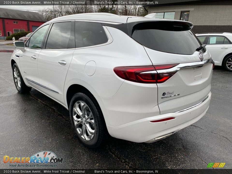 2020 Buick Enclave Avenir White Frost Tricoat / Chestnut Photo #8