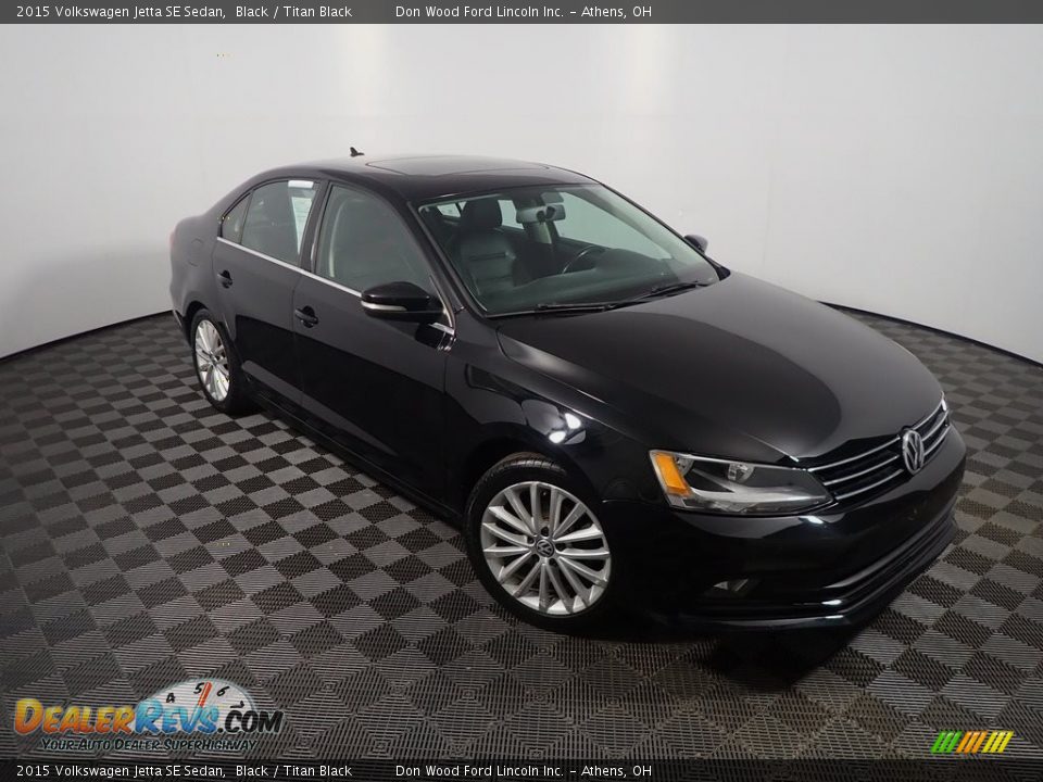 2015 Volkswagen Jetta SE Sedan Black / Titan Black Photo #5