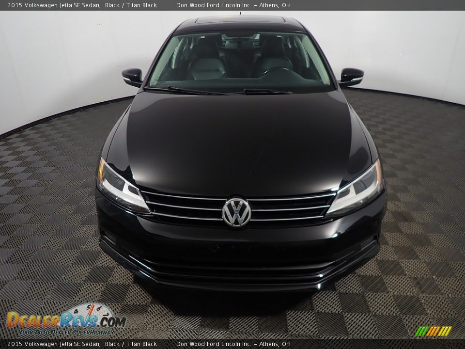 2015 Volkswagen Jetta SE Sedan Black / Titan Black Photo #7