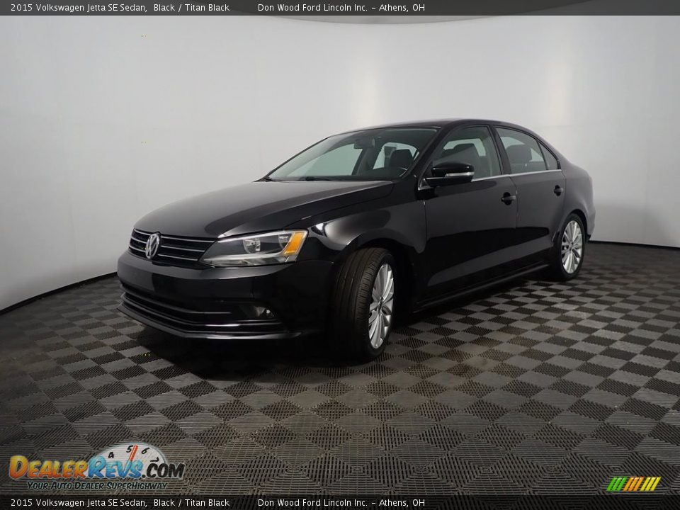 2015 Volkswagen Jetta SE Sedan Black / Titan Black Photo #10