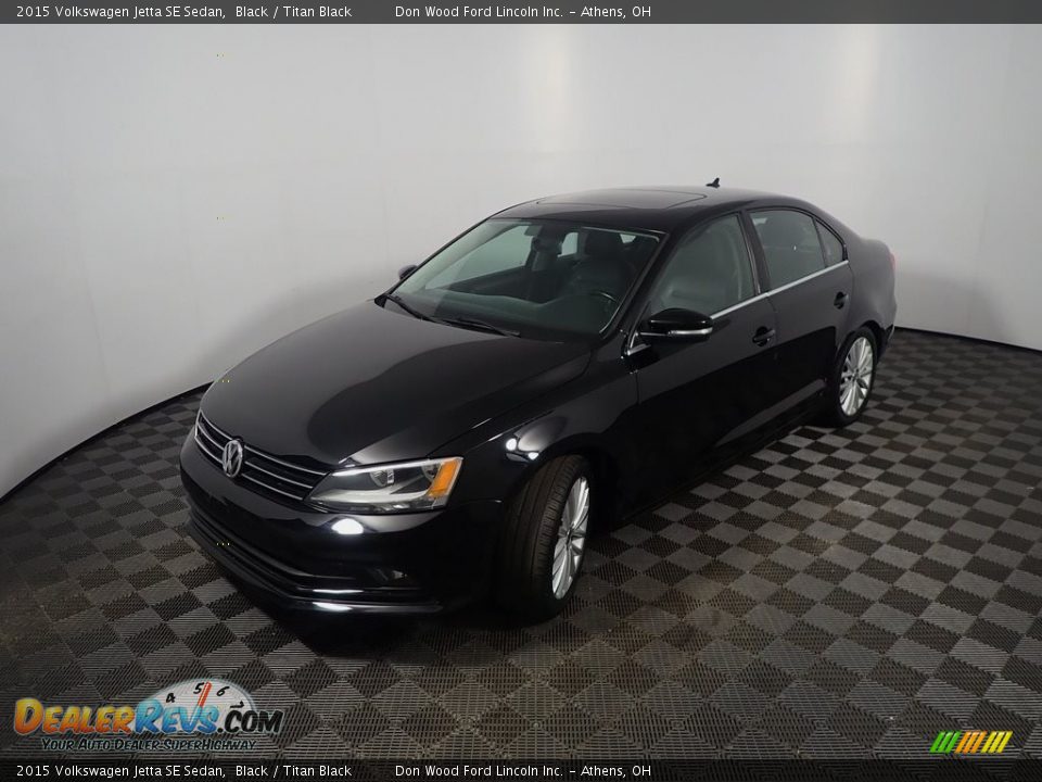 2015 Volkswagen Jetta SE Sedan Black / Titan Black Photo #11