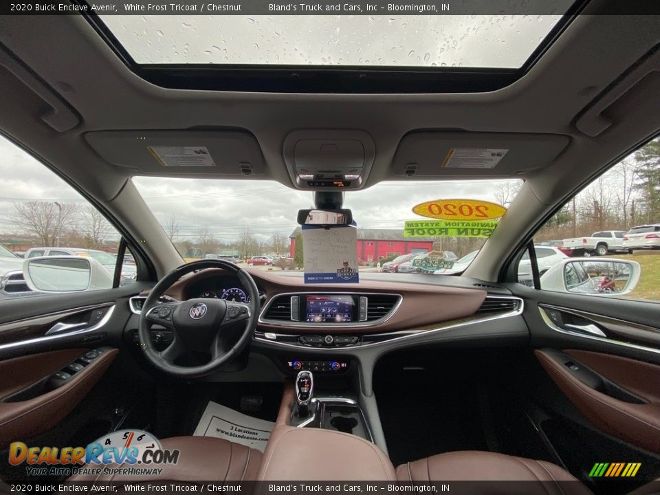 2020 Buick Enclave Avenir White Frost Tricoat / Chestnut Photo #17