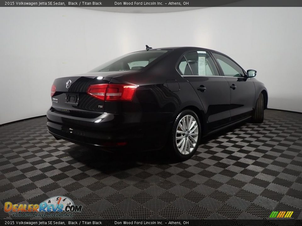 2015 Volkswagen Jetta SE Sedan Black / Titan Black Photo #18