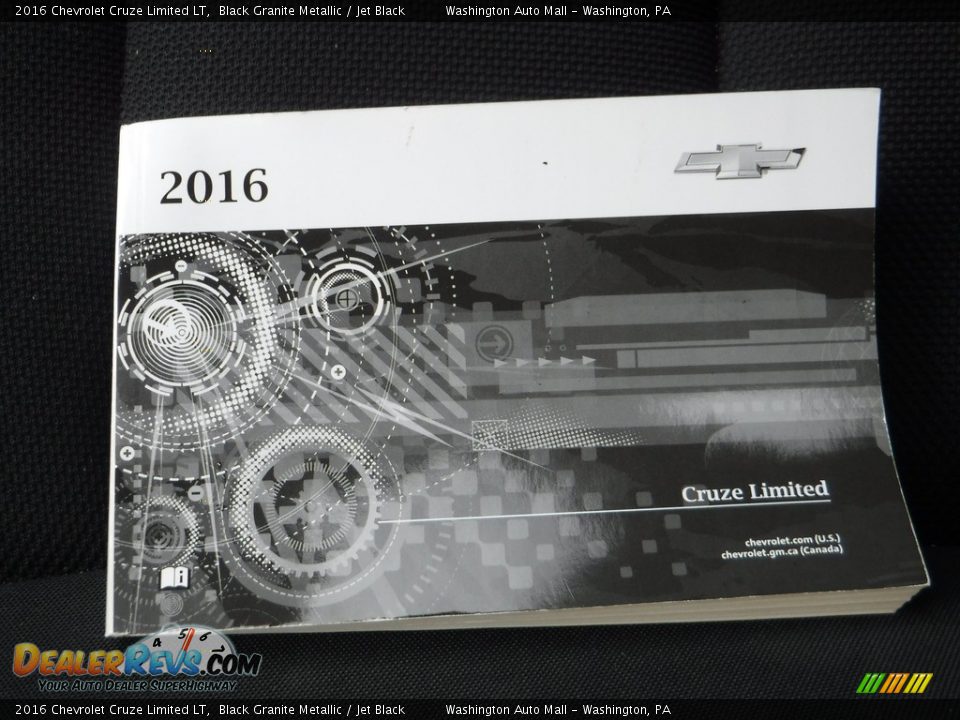 2016 Chevrolet Cruze Limited LT Black Granite Metallic / Jet Black Photo #27