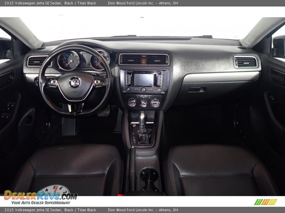 2015 Volkswagen Jetta SE Sedan Black / Titan Black Photo #26