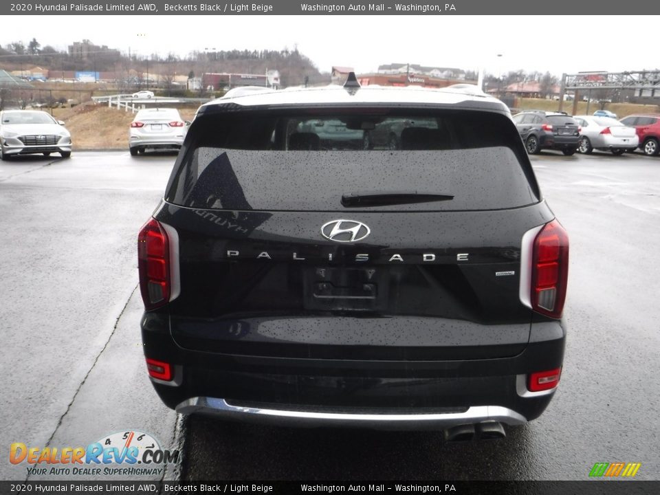 2020 Hyundai Palisade Limited AWD Becketts Black / Light Beige Photo #10