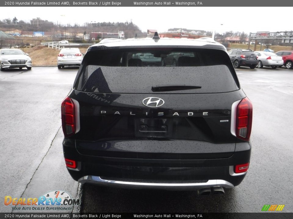 2020 Hyundai Palisade Limited AWD Becketts Black / Light Beige Photo #10