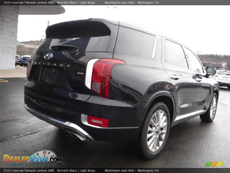 2020 Hyundai Palisade Limited AWD Becketts Black / Light Beige Photo #11