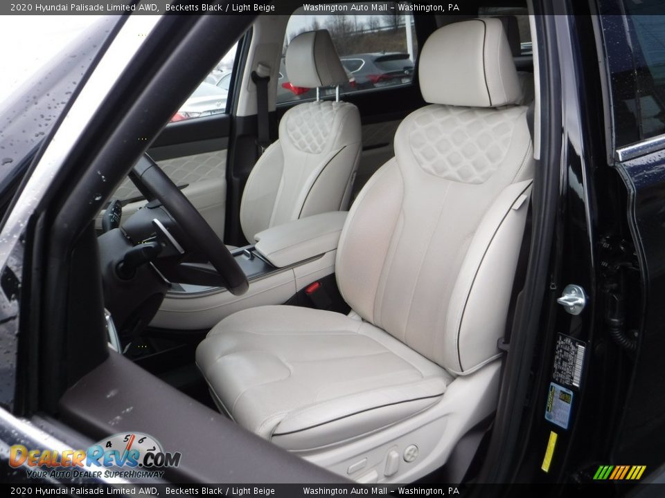 2020 Hyundai Palisade Limited AWD Becketts Black / Light Beige Photo #15