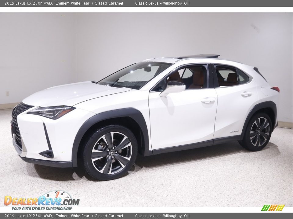 2019 Lexus UX 250h AWD Eminent White Pearl / Glazed Caramel Photo #3