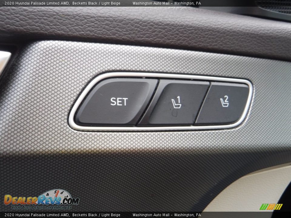 2020 Hyundai Palisade Limited AWD Becketts Black / Light Beige Photo #20