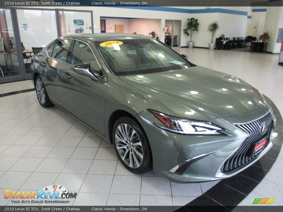 2019 Lexus ES 350 Sunlit Green / Chateau Photo #3