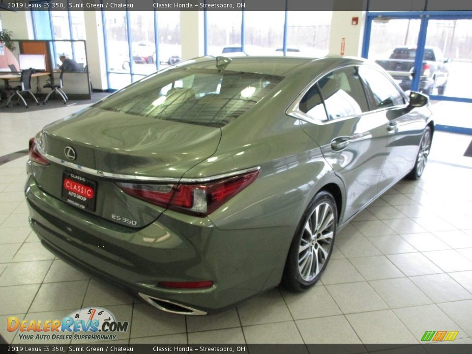 2019 Lexus ES 350 Sunlit Green / Chateau Photo #7