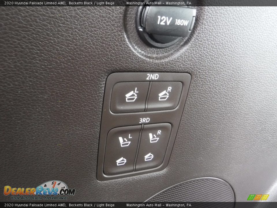 2020 Hyundai Palisade Limited AWD Becketts Black / Light Beige Photo #34