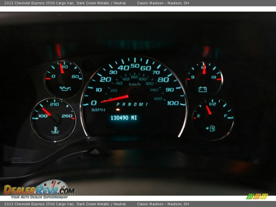 2013 Chevrolet Express 3500 Cargo Van Gauges Photo #8