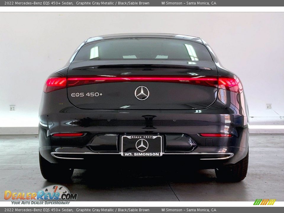 2022 Mercedes-Benz EQS 450+ Sedan Graphite Gray Metallic / Black/Sable Brown Photo #3
