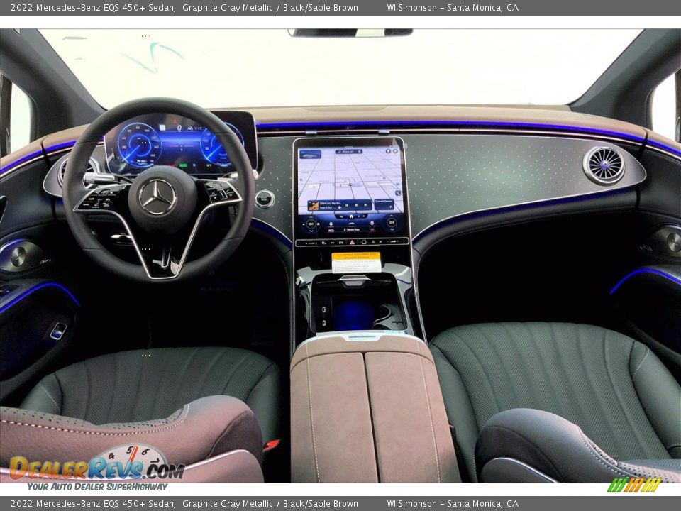 Dashboard of 2022 Mercedes-Benz EQS 450+ Sedan Photo #6