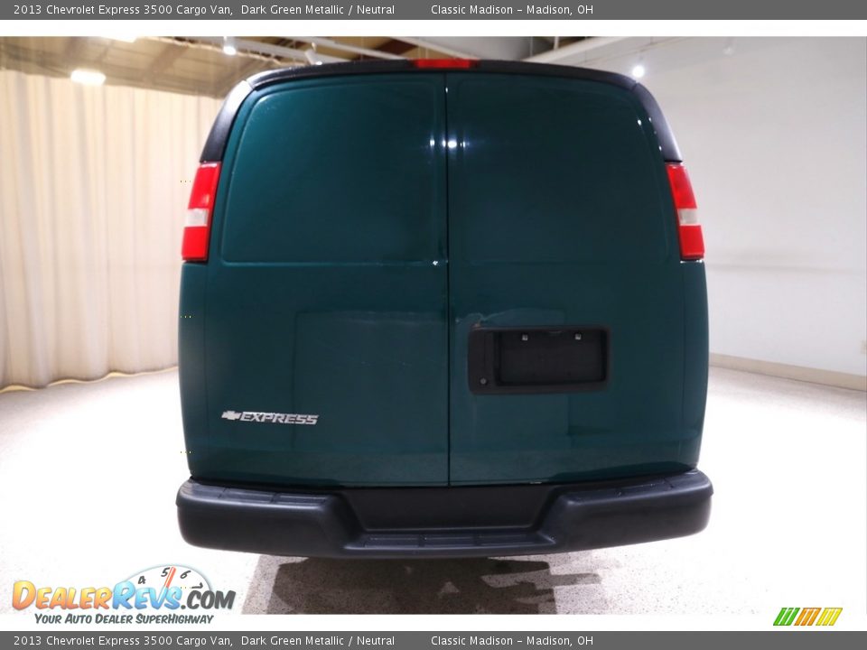 2013 Chevrolet Express 3500 Cargo Van Dark Green Metallic / Neutral Photo #16
