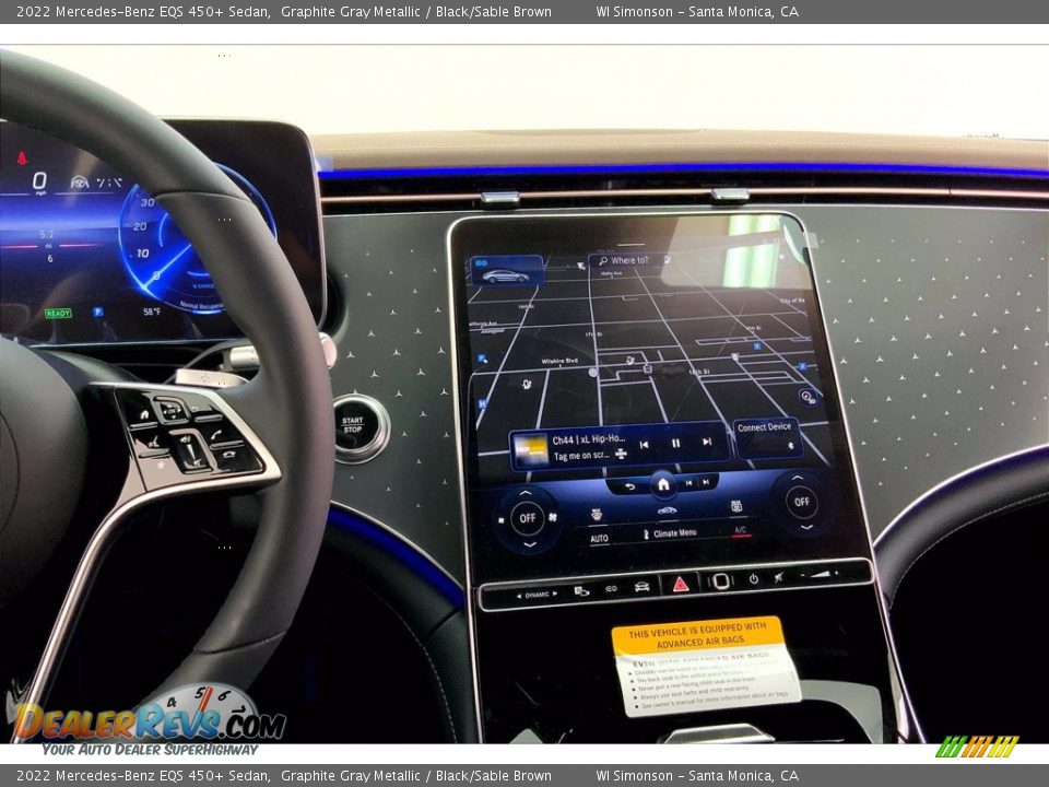 Navigation of 2022 Mercedes-Benz EQS 450+ Sedan Photo #7