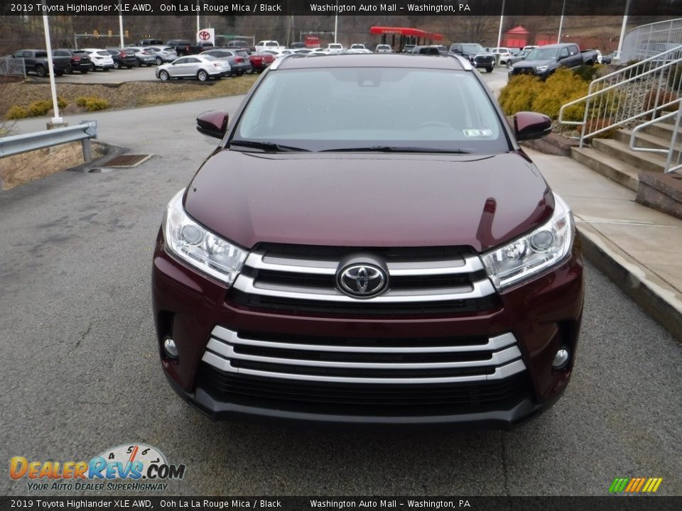 2019 Toyota Highlander XLE AWD Ooh La La Rouge Mica / Black Photo #12